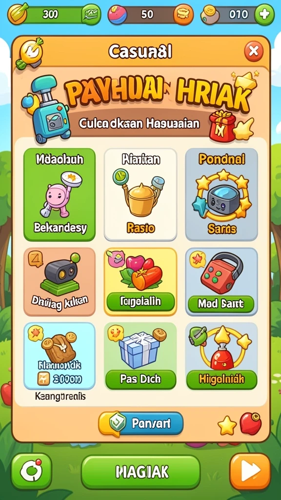 Tampilan antarmuka utama yang menarik dan ramah pengguna.