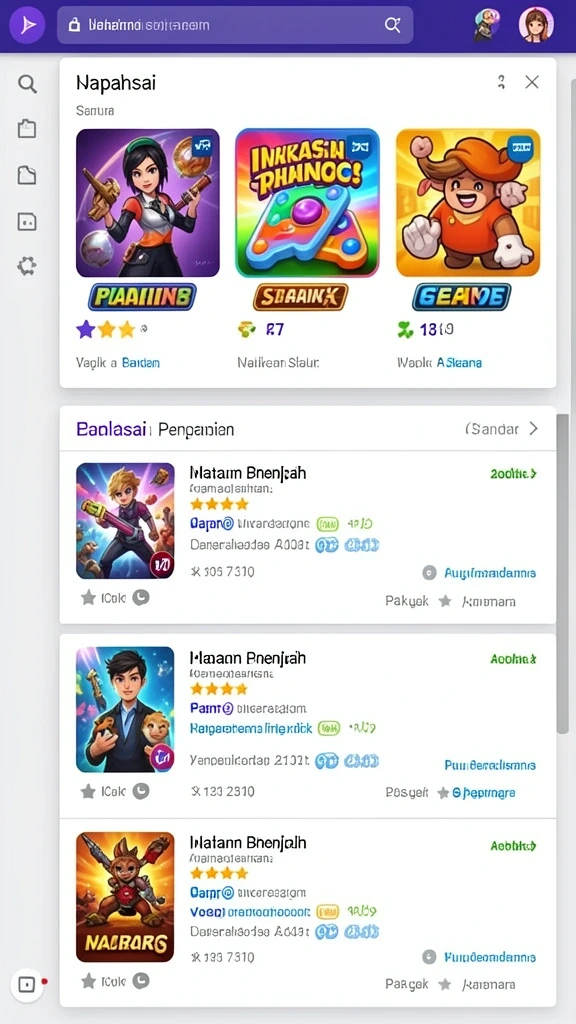 Grafis yang menawan dan detail yang menarik.
