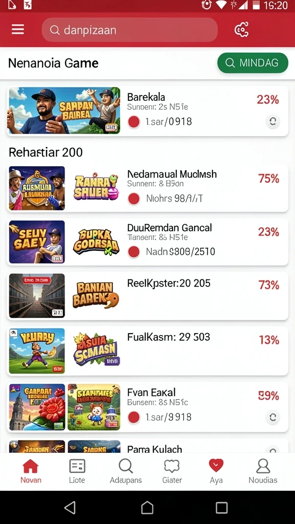 Tampilan antarmuka yang modern dan menarik.