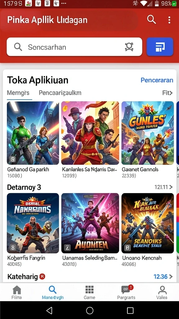 Tangkapan layar yang menunjukkan grafis menarik dalam permainan.