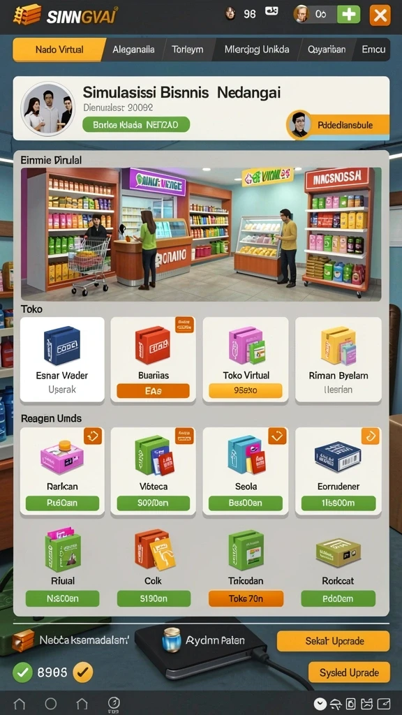 Penggambaran karakter yang memikat di dalam game.