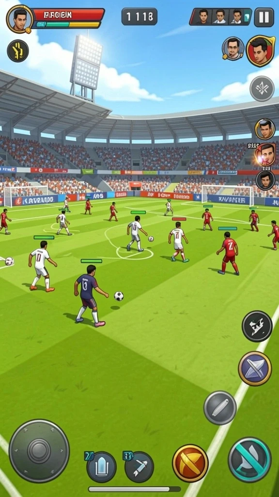 Tangkapan layar kedua memperlihatkan suasana level yang menantang.