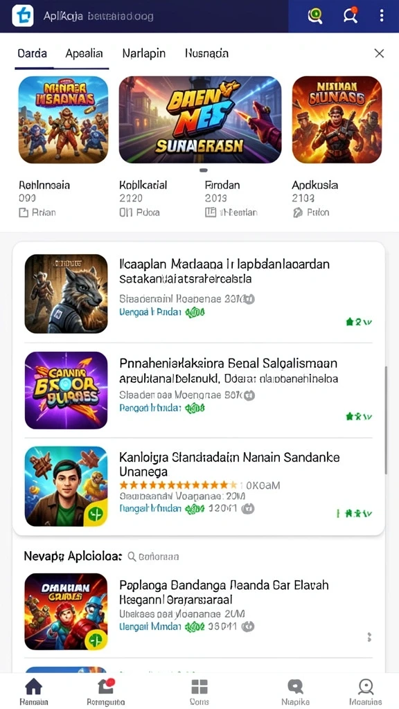Tangkapan layar ini menunjukkan antarmuka menu yang intuitif.