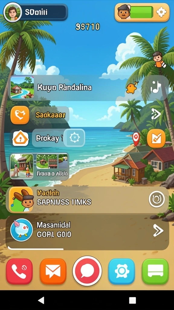 Tampilan antarmuka pengguna ABUTOGEL yang menarik dan sederhana.
