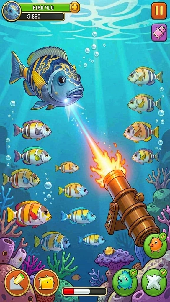 Gambar karakter dengan desain yang unik.