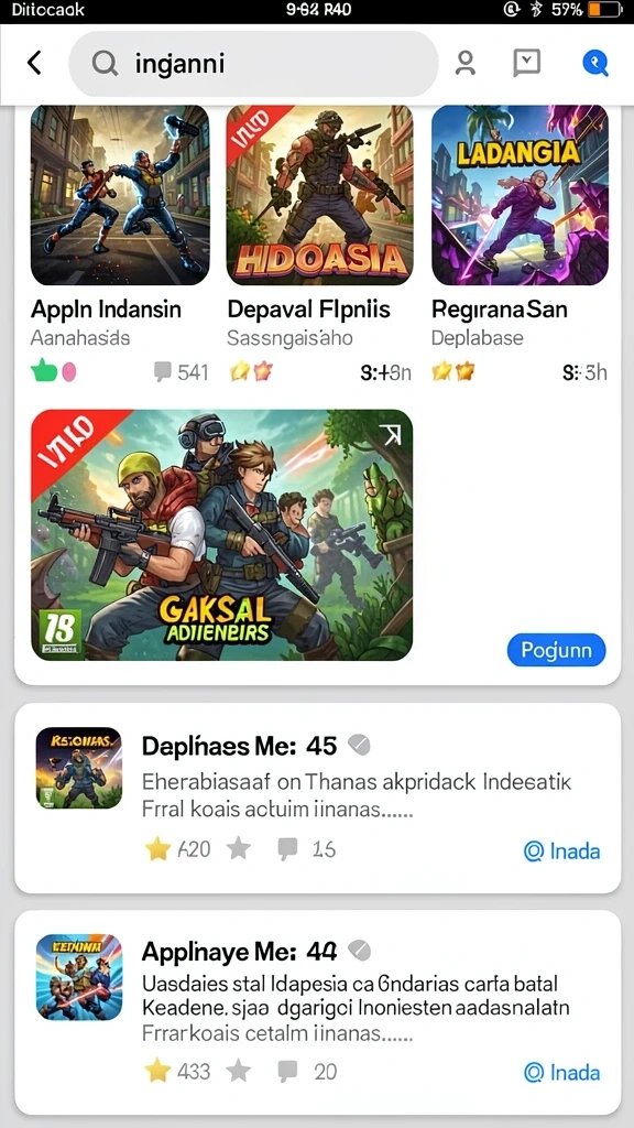 Tampilan antarmuka yang sederhana dan intuitif.