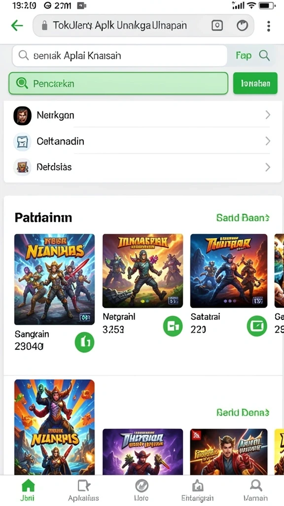Beragam permainan menarik untuk dipilih.