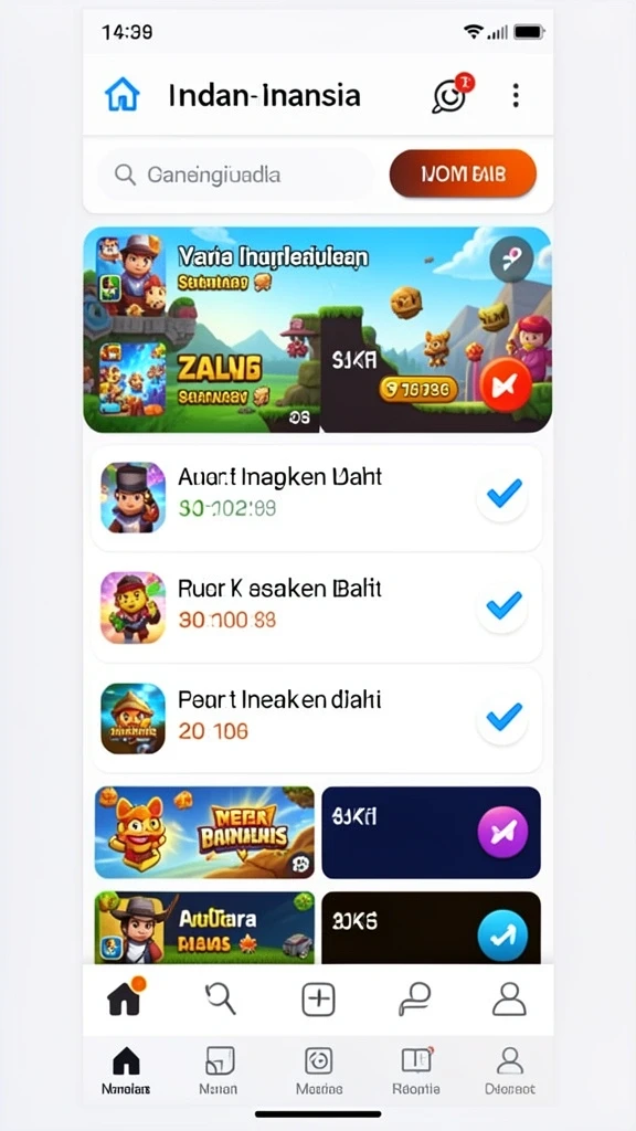 Tampilan awal yang menarik dan mudah diakses.