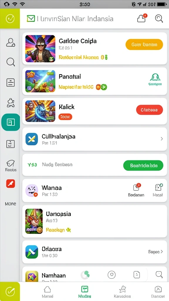 Pengguna dapat melihat pengalaman bermain yang seru dan menantang.