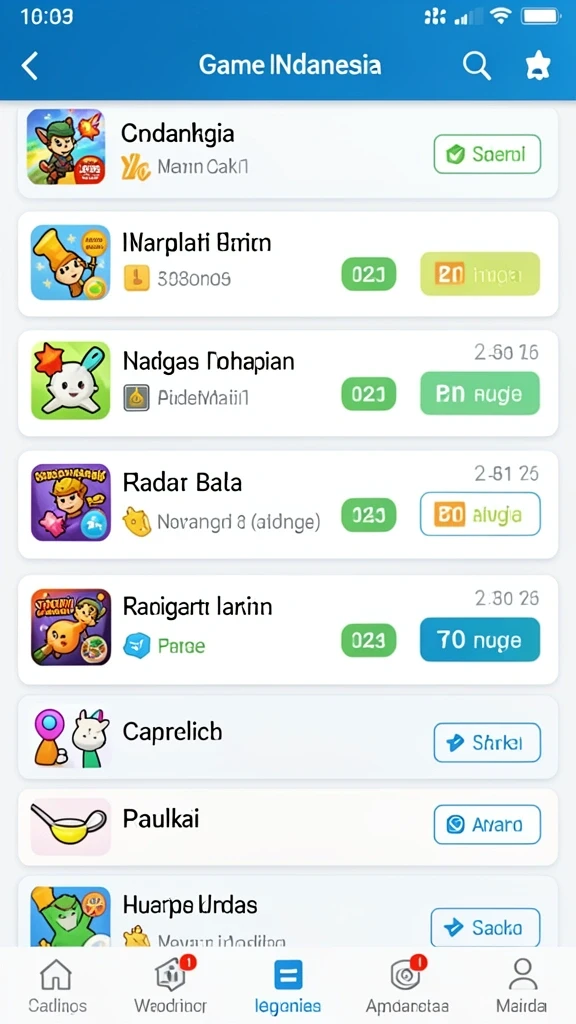 Tampilan permainan slot yang menarik dan beragam.