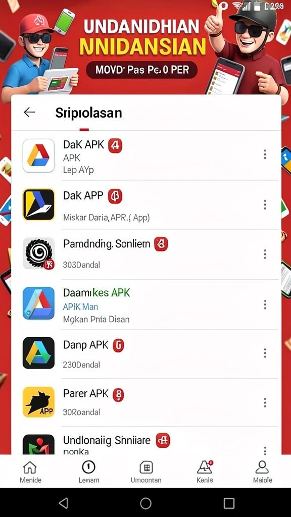 Karakter unik dengan kemampuan berbeda-beda.