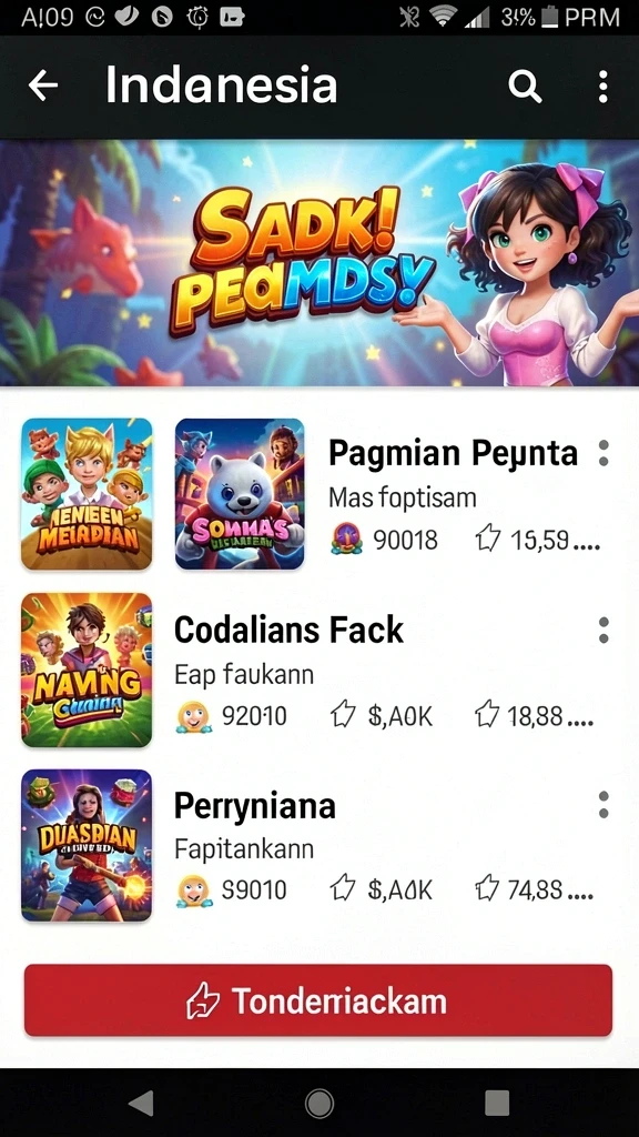 Bonus harian yang menggiurkan untuk pemain.