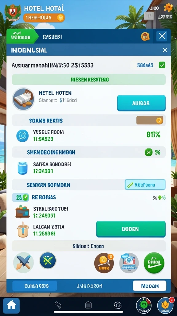 Level permainan yang beragam dan menantang.