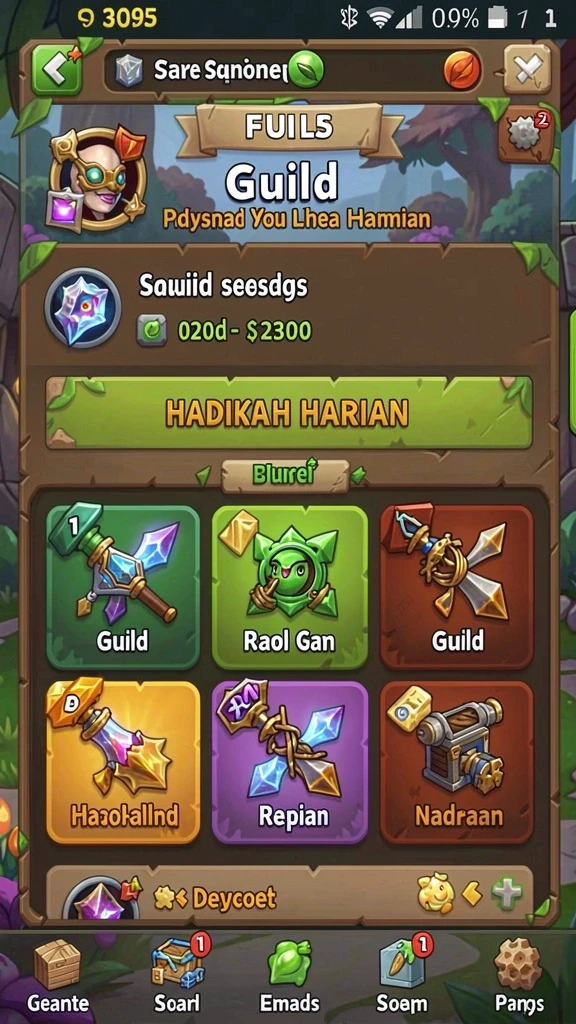 Menampilkan mesin slot dengan tema klasik.