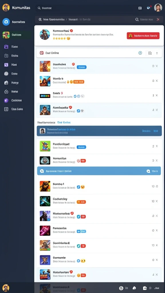 Fitur statistik real-time untuk setiap jenis permainan.
