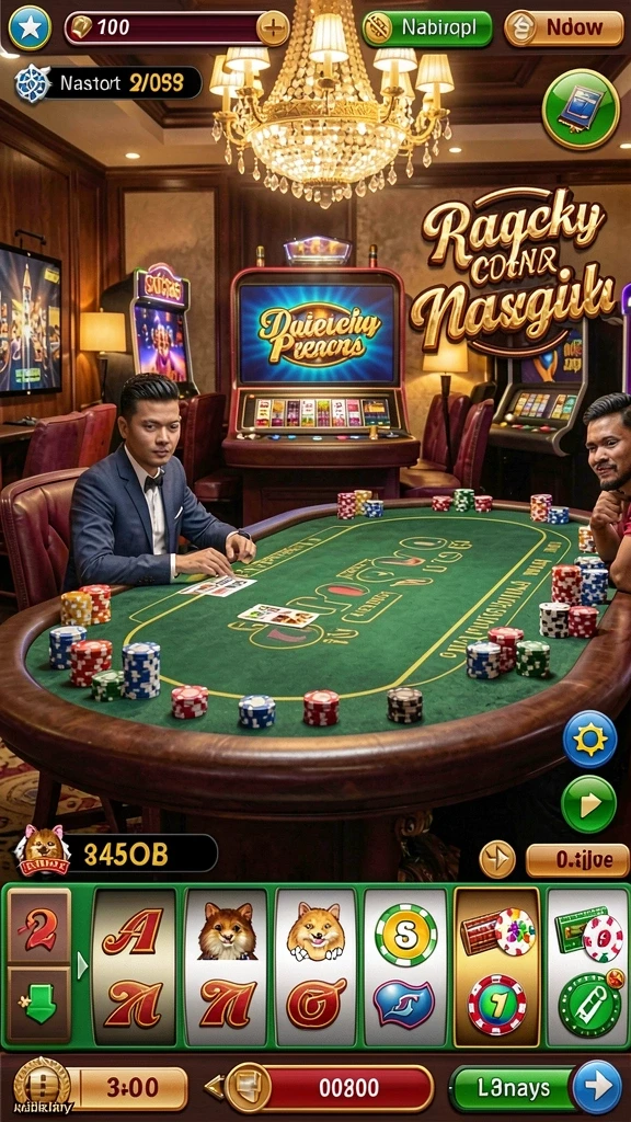 Contoh mesin slot dengan tema petualangan.