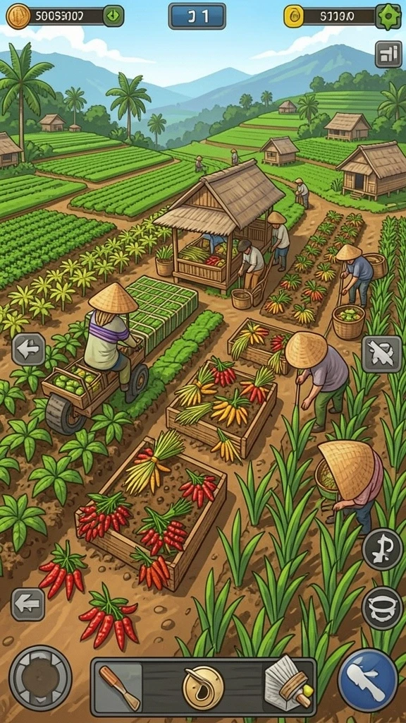 Level dengan desain yang menantang dan kreatif.