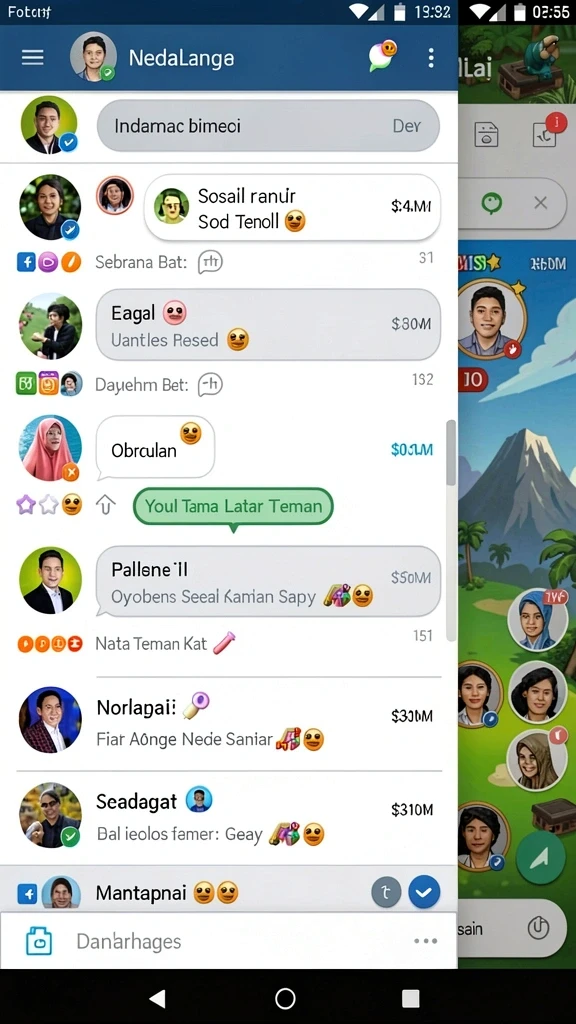Tangkapan layar memperlihatkan fitur mode multiplayer yang seru.