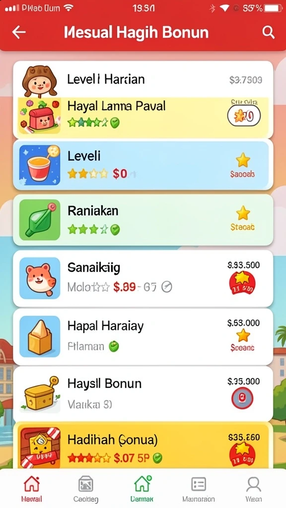 Pengalaman bermain yang seru dan menantang.
