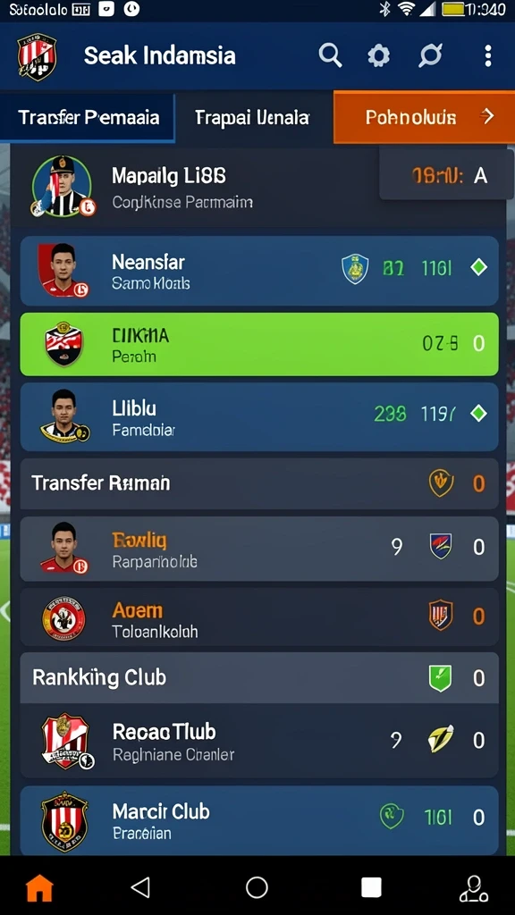 Tangkapan layar saat mengikuti turnamen seru.
